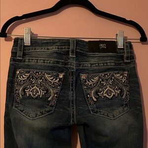 Miss Me Dark Blue Embellished Jeans